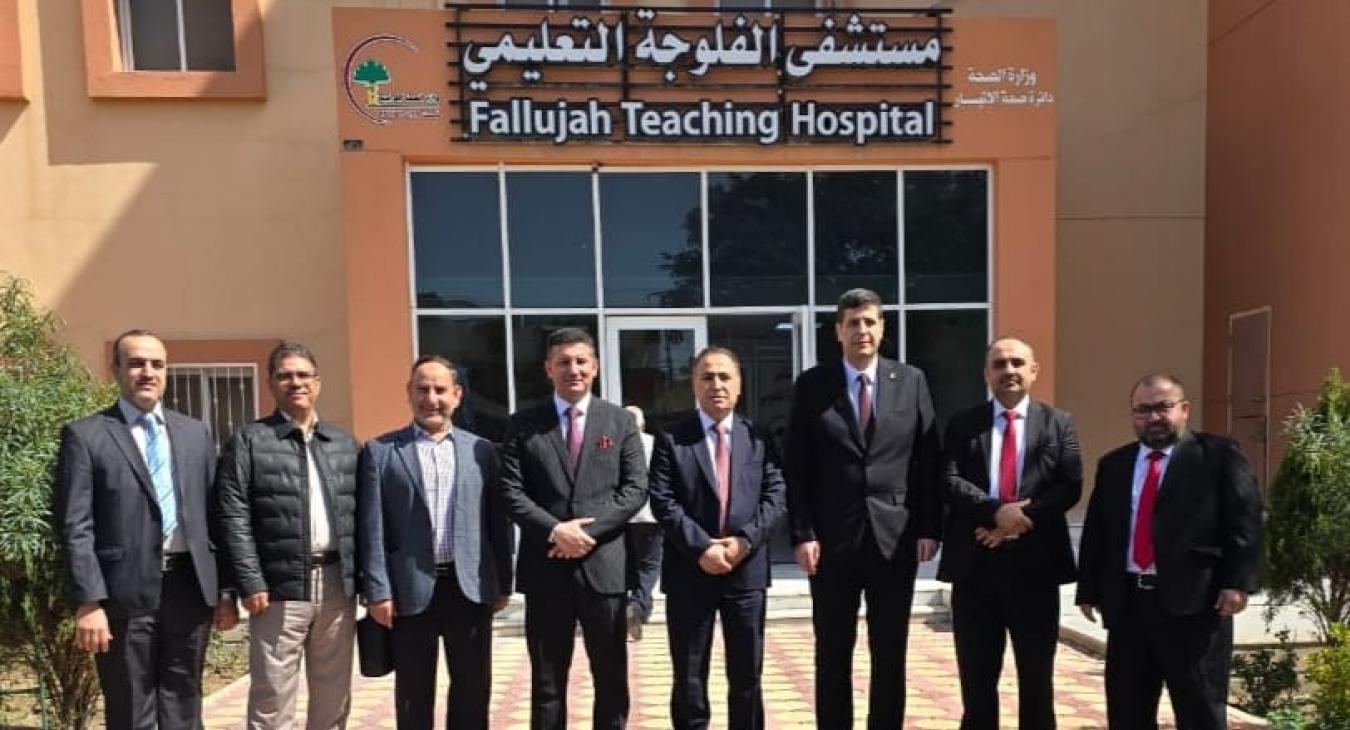 Dean of the College of Medicine Visits Al-Fallujah Teaching Hospital